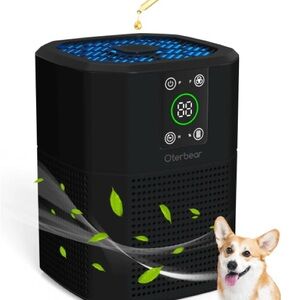 Oterbear Air Purifier with HEPA Filter, Aroma Diffuser & Night Light